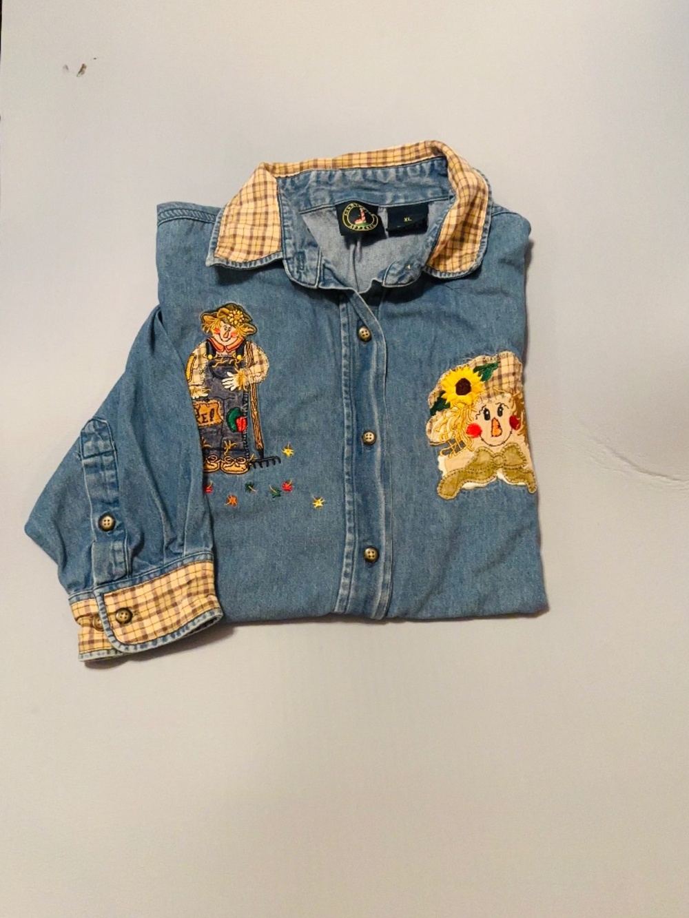 Lighthouse Apparel Button Down Shirt Xl  Denim